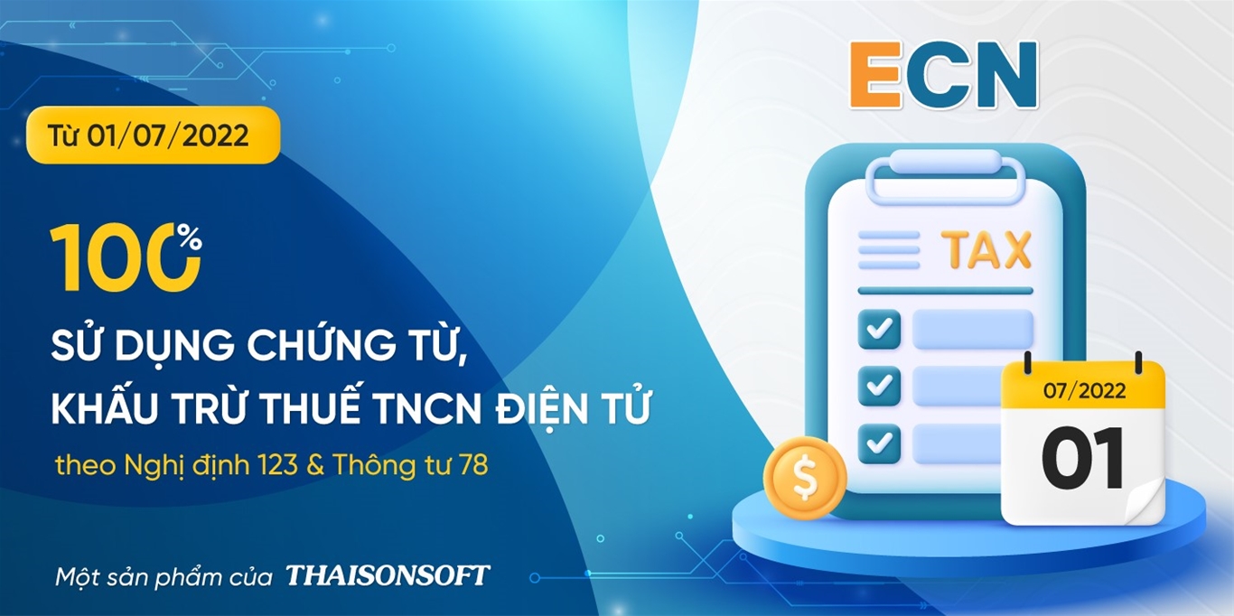 Phần mềm chứng từ khấu trừ thuế TNCN ECN